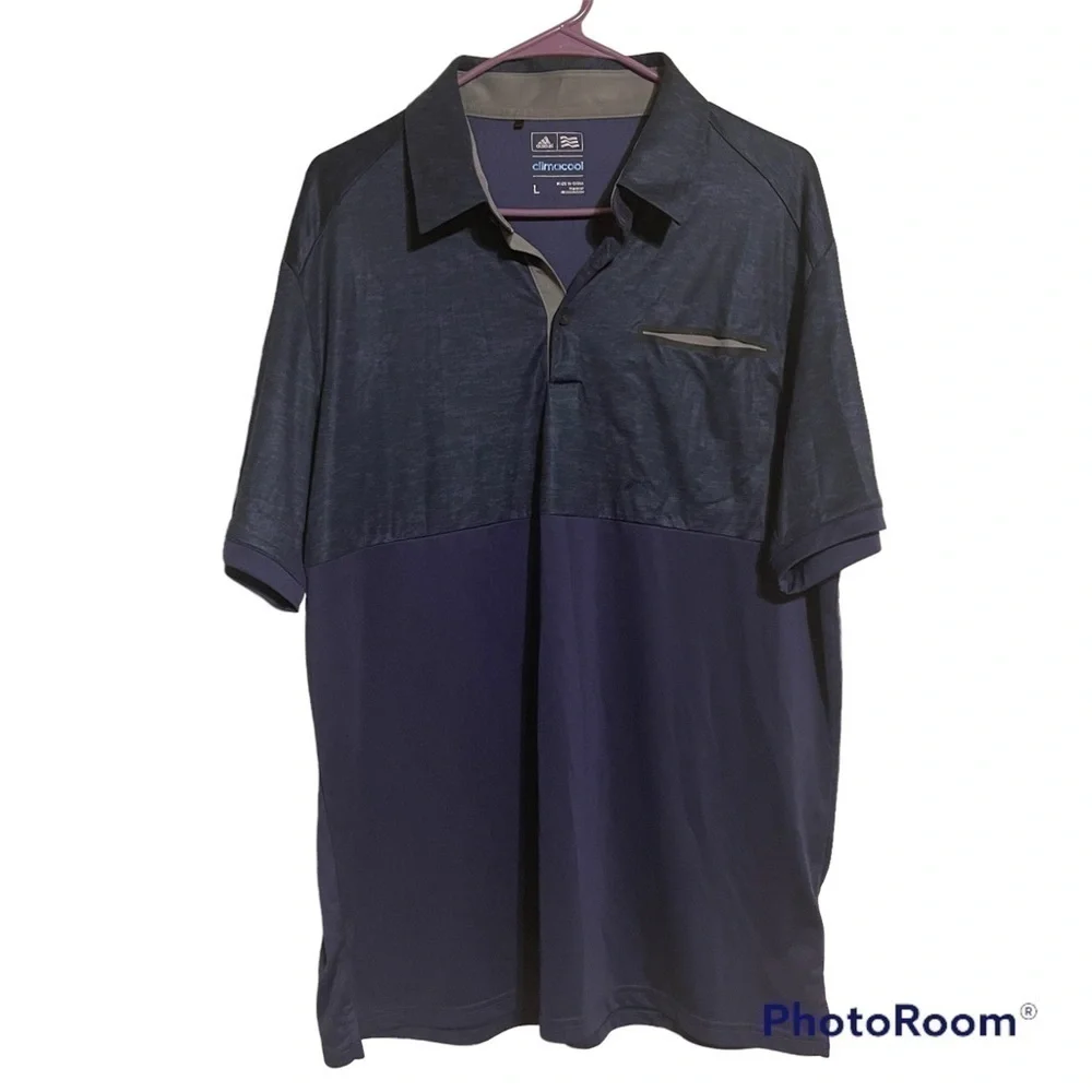 Adidas golf polo mens size L